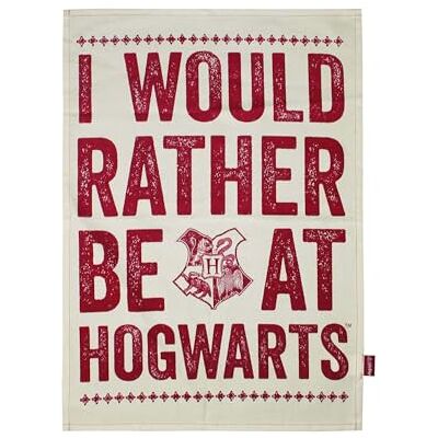 Half Moon Bay Harry Potter Hogwarts Crest Tea Towel Kitchen Cloth 100% Cotton Half Moon Bay Harry Potter Hogwarts Crest Tea Towel Kitchen Cloth 100% Cotton