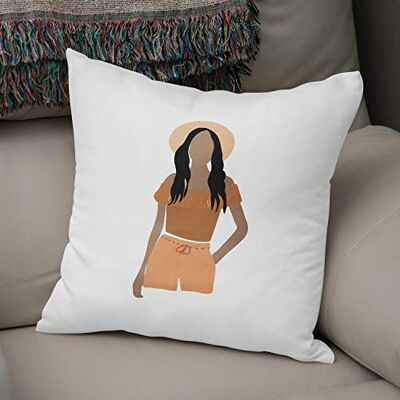 Bonamaison , Decorative Cushion Cover 50% Cotton 50% Polyester 43x43cm Designed and Manufactured in Turkey Bonamaison , Decorative Cushion Cover 50% Cotton 50% Polyester 43x43cm Designed and Manufactured in Turkey