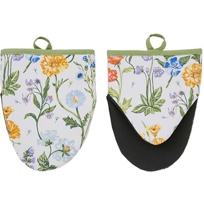 Ulster Weavers Meadow Flowers Microwave Oven Mitts (18 x 14.5cm) 100% Cotton 1x Pair Floral Oven Glove Heat Resistant Washable Flower Themed Oven Glove Floral Kitchen Accessories Ulster Weavers Meadow Flowers Microwave Oven Mitts (18 x 14.5cm) 100% Cotton 1x Pair Floral Oven Glove Heat Resistant Washable Flower Themed Oven Glove Floral Kitchen Accessories