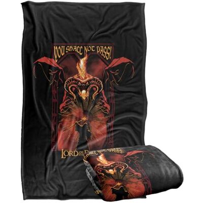 LOGOVISION Lord Of The Rings Gandalf Balrog Pass Silky Touch Super Soft Throw Blanket 91 x 147 Cm LOGOVISION Lord Of The Rings Gandalf Balrog Pass Silky Touch Super Soft Throw Blanket 91 x 147 Cm