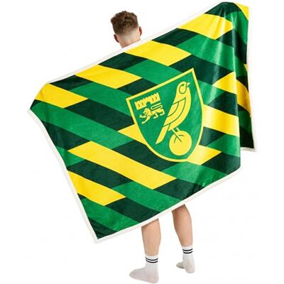 The Gift Scholars Norwich City Sherpa Fleece Blanket 152 x 117 cm, Official Merchandise For Fans of the Canaries EFL Football Club The Gift Scholars Norwich City Sherpa Fleece Blanket 152 x 117 cm, Official Merchandise For Fans of the Canaries EFL Football Club