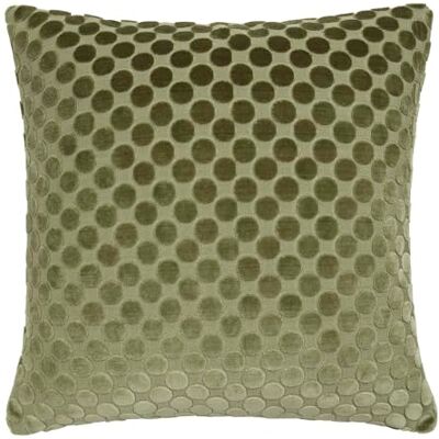 J Rosenthal & Son Soiree Velvet Filled Cushion, Jacquard Spots Pattern, Decorative Throw Pillow, 43 x 43 cm, Green, 100% Polyester J Rosenthal & Son Soiree Velvet Filled Cushion, Jacquard Spots Pattern, Decorative Throw Pillow, 43 x 43 cm, Green, 100% Polyester