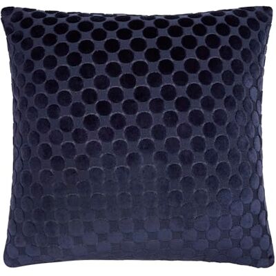 J Rosenthal & Son Soiree Velvet Filled Cushion, Jacquard Spots Pattern, Decorative Throw Pillow, 43 x 43 cm, Navy, 100% Polyester J Rosenthal & Son Soiree Velvet Filled Cushion, Jacquard Spots Pattern, Decorative Throw Pillow, 43 x 43 cm, Navy, 100% Polyester