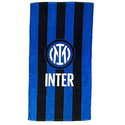 Inter Terry Beach Towel, 90 x 170, Logo, 100% Cotton, Official Product, Graphic Nerazzurri Inter Terry Beach Towel, 90 x 170, Logo, 100% Cotton, Official Product, Graphic Nerazzurri