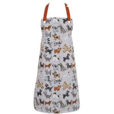 Ulster Weavers Dog Days Apron PVC/Oilcloth One Size in Grey Ulster Weavers Dog Days Apron PVC/Oilcloth One Size in Grey