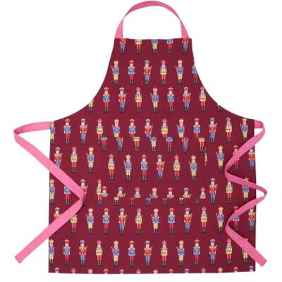 Catherine Lansfield Christmas Nutcracker 70x80cm Kitchen Adult Apron Plum Catherine Lansfield Christmas Nutcracker 70x80cm Kitchen Adult Apron Plum