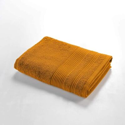 Douceur d'Intérieur , Tendresse Curry Shower Towel (70 x 130 cm) Terry Cloth Plain 100% Cotton Douceur d'Intérieur , Tendresse Curry Shower Towel (70 x 130 cm) Terry Cloth Plain 100% Cotton
