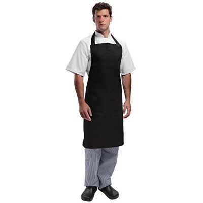 Nextday Catering Equipment Supplies UK Whites Chefs Clothing A279 Poly-Cotton Bib Apron, Black, 28" Width, 38" Length Nextday Catering Equipment Supplies UK Whites Chefs Clothing A279 Poly-Cotton Bib Apron, Black, 28" Width, 38" Length
