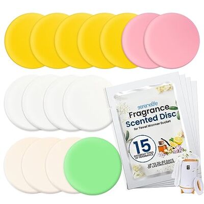 SereneLife Fragrance Scented Disc for Towel Warmer Bucket, White, Yellow, Green, Pink, Purple, & Blue, One Size SereneLife Fragrance Scented Disc for Towel Warmer Bucket, White, Yellow, Green, Pink, Purple, & Blue, One Size