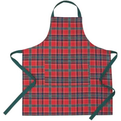 Catherine Lansfield Christmas Tartan Check 70x80cm Kitchen Adult Apron Red/Green Catherine Lansfield Christmas Tartan Check 70x80cm Kitchen Adult Apron Red/Green