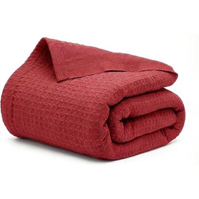 Salt Earth 100% Cotton Waffle Blanket King Size for Bed, Lightweight Breathable Soft for Summer, Premium Aesthetic Waffle Weave Blanket for Home Décor & Gifts Salt Earth 100% Cotton Waffle Blanket King Size for Bed, Lightweight Breathable Soft for Summer, Premium Aesthetic Waffle Weave Blanket for Home Décor & Gifts