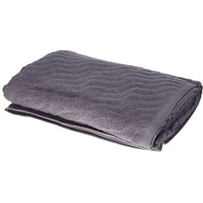 Sally Jacquard “ Sally” Terry-Cloth Towel, Dark Grey, 90x140 Sally Jacquard “ Sally” Terry-Cloth Towel, Dark Grey, 90x140
