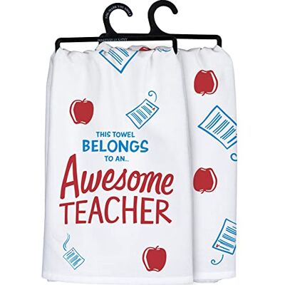 Primitives by Kathy This Towel Belongs to an ... Awesome Teacher Decorative Kitchen Towel Primitives by Kathy This Towel Belongs to an ... Awesome Teacher Decorative Kitchen Towel