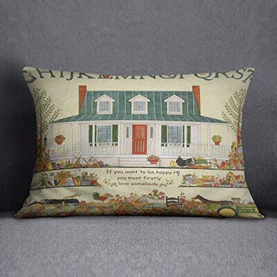 Bonamaison Decorative Cushion Cover, Polycotton, Multicolor, 35x50 Bonamaison Decorative Cushion Cover, Polycotton, Multicolor, 35x50