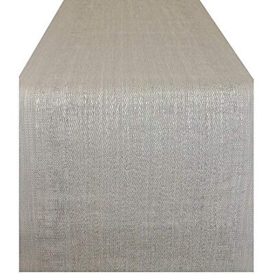 DII Everday, Easy to Clean Indoor/Outdoor Woven Vinyl Space Dyed Table Runner, 13x72, Gray DII Everday, Easy to Clean Indoor/Outdoor Woven Vinyl Space Dyed Table Runner, 13x72, Gray