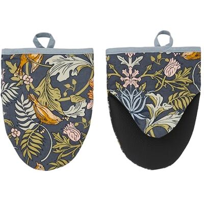 Ulster Weavers William Morris Microwave Oven Mitts (18 x 14.5cm) 100% Cotton 1x Pair Traditional Navy Oven Glove Heat Resistant Jacobean Oven Glove Kitchen Accessories/Kitchen Gifts Ulster Weavers William Morris Microwave Oven Mitts (18 x 14.5cm) 100% Cotton 1x Pair Traditional Navy Oven Glove Heat Resistant Jacobean Oven Glove Kitchen Accessories/Kitchen Gifts
