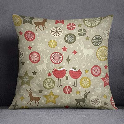 Bonamaison Decorative Cushion Cover, Cotton Polyester, Multicolor, 45x45 Bonamaison Decorative Cushion Cover, Cotton Polyester, Multicolor, 45x45