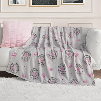 Juicy Couture – Throw Blanket Juicy Emblem Plush and Cozy Decorative Blankets for Sofas, Chairs and Beds Luxurious and Soft Chic Home Décor Measures 50” x 70” Pink/Black/White Juicy Couture – Throw Blanket Juicy Emblem Plush and Cozy Decorative Blankets for Sofas, Chairs and Beds Luxurious and Soft Chic Home Décor Measures 50” x 70” Pink/Black/White