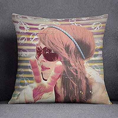 Bonamaison Decorative Cushion Cover, Cotton Polyester, Multicolor, 45X45 Bonamaison Decorative Cushion Cover, Cotton Polyester, Multicolor, 45X45