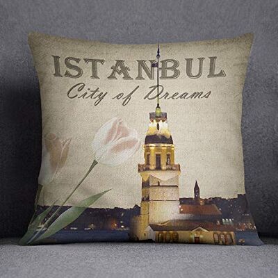 Bonamaison Decorative Cushion Cover, Cotton Polyester, Multicolor, 45X45 Bonamaison Decorative Cushion Cover, Cotton Polyester, Multicolor, 45X45