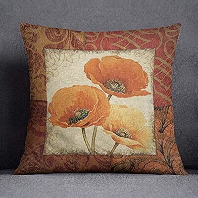 Bonamaison Decorative Cushion Cover, Cotton Polyester, Multicolor, 45X45 Bonamaison Decorative Cushion Cover, Cotton Polyester, Multicolor, 45X45
