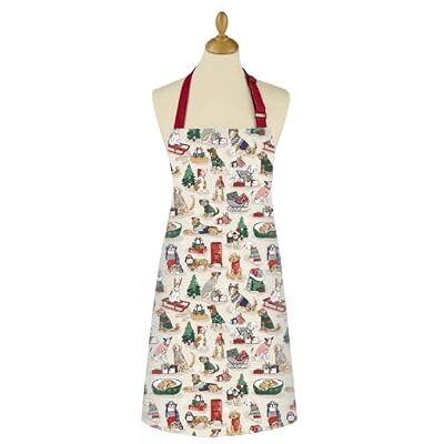 Ulster Weavers Christmas Dogs Cotton Apron 70 x 80cm – Festive Dog Print Kitchen Apron with Front Pocket, Washable Natural Cotton Cooking Apron Ulster Weavers Christmas Dogs Cotton Apron 70 x 80cm – Festive Dog Print Kitchen Apron with Front Pocket, Washable Natural Cotton Cooking Apron