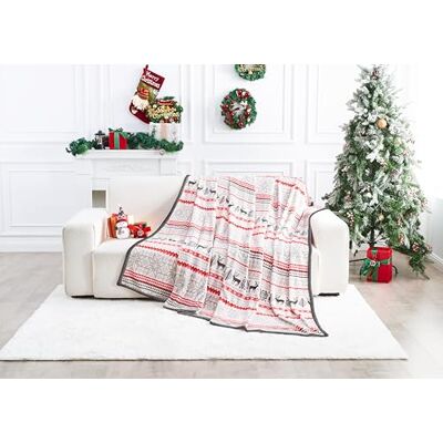 GC GAVENO CAVAILIA Nordic Christmas Fleece Blanket Soft Fluffy Sherpa Throw Blanket for Sofa, Bed & Couch Warm Winter Thick Faux Fur Throws (200x240 cm) Extra Large Xmas Blanket & Adults GC GAVENO CAVAILIA Nordic Christmas Fleece Blanket Soft Fluffy Sherpa Throw Blanket for Sofa, Bed & Couch Warm Winter Thick Faux Fur Throws (200x240 cm) Extra Large Xmas Blanket & Adults