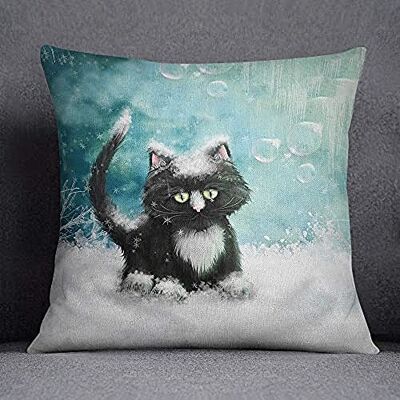 Bonamaison Decorative Cushion Cover, Cotton Polyester, Multicolor, 45X45 Bonamaison Decorative Cushion Cover, Cotton Polyester, Multicolor, 45X45