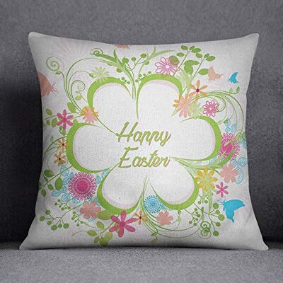 Bonamaison Decorative Cushion Cover, Cotton Polyester, Multicolor, 45X45 Bonamaison Decorative Cushion Cover, Cotton Polyester, Multicolor, 45X45