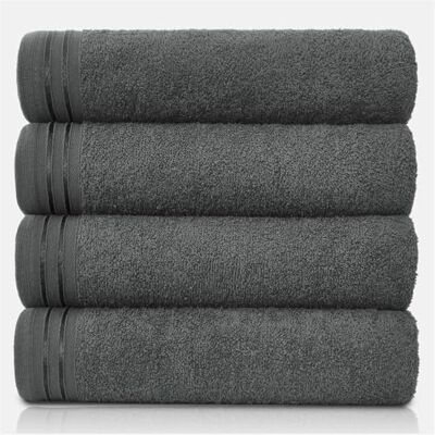 GC GAVENO CAVAILIA Large Towels Bath Sheet Highly Absorbent Egyptian Cotton Towel Set 4 Pack Extra Soft Large Bath Towel Charcoal-Quick Dry Bath Sheets 450 GSM Washable Towels, 75X135 Cm GC GAVENO CAVAILIA Large Towels Bath Sheet Highly Absorbent Egyptian Cotton Towel Set 4 Pack Extra Soft Large Bath Towel Charcoal-Quick Dry Bath Sheets 450 GSM Washable Towels, 75X135 Cm