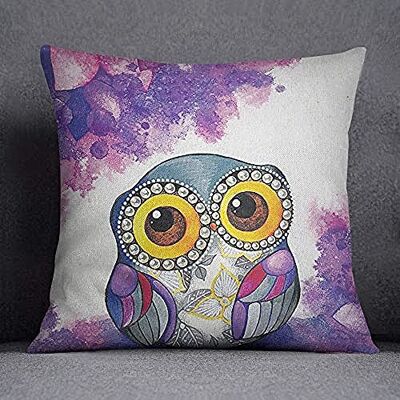 Bonamaison Decorative Cushion Cover, Cotton Polyester, Multicolor, 45X45 Bonamaison Decorative Cushion Cover, Cotton Polyester, Multicolor, 45X45