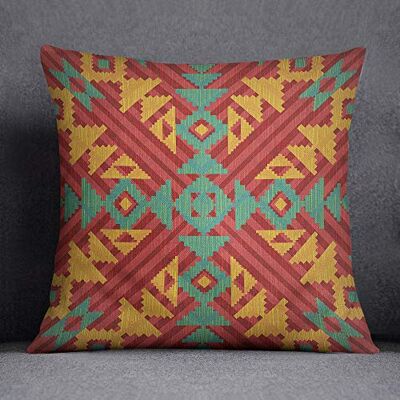 Bonamaison Decorative Cushion Cover, Cotton Polyester, Multicolor, 45x45 Bonamaison Decorative Cushion Cover, Cotton Polyester, Multicolor, 45x45