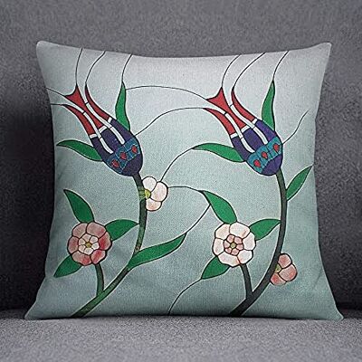 Bonamaison Decorative Cushion Cover, Cotton Polyester, Multicolor, 45X45 Bonamaison Decorative Cushion Cover, Cotton Polyester, Multicolor, 45X45