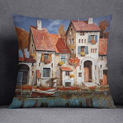 Bonamaison Decorative Cushion Cover, Cotton Polyester, Multicolor, 45X45 Bonamaison Decorative Cushion Cover, Cotton Polyester, Multicolor, 45X45