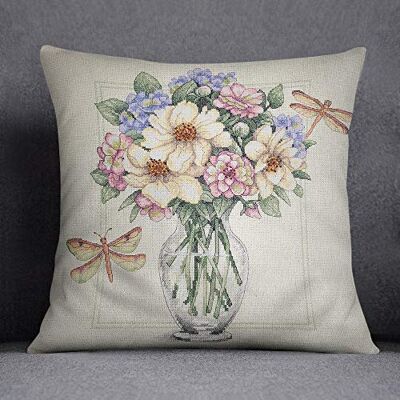 Bonamaison Decorative Cushion Cover, Cotton Polyester, Multicolor, 45X45 Bonamaison Decorative Cushion Cover, Cotton Polyester, Multicolor, 45X45