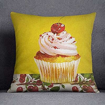 Bonamaison Decorative Cushion Cover, Cotton Polyester, Multicolor, 45X45 Bonamaison Decorative Cushion Cover, Cotton Polyester, Multicolor, 45X45