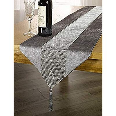 OZXCHIXU TM 32x185cm European Style Luxury Flannel Sequin Table Runner Wedding Party Banquet Decoration (grey) OZXCHIXU TM 32x185cm European Style Luxury Flannel Sequin Table Runner Wedding Party Banquet Decoration (grey)
