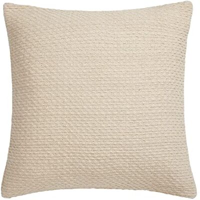 Drift Home Cream Cushion 43 x 43cm Sustainable Recycled Cotton Filling Included Cream Weaved Cushion with Insert Matching Throw Available Drift Home Cream Cushion 43 x 43cm Sustainable Recycled Cotton Filling Included Cream Weaved Cushion with Insert Matching Throw Available