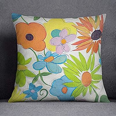 Bonamaison Decorative Cushion Cover, Cotton Polyester, Multicolor, 45x45 Bonamaison Decorative Cushion Cover, Cotton Polyester, Multicolor, 45x45