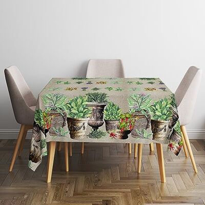 Italian Bed Linen Panama tablecloth, Stain resistant, 100% cotton, Profumi d’Italia, 150x240 cm Italian Bed Linen Panama tablecloth, Stain resistant, 100% cotton, Profumi d’Italia, 150x240 cm