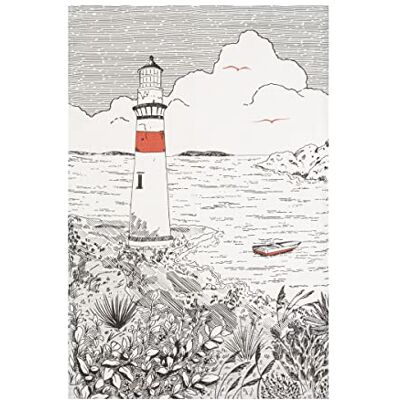 Coucke Lighthouse Printed Tea Towel 50 x 75 cm Coucke Lighthouse Printed Tea Towel 50 x 75 cm