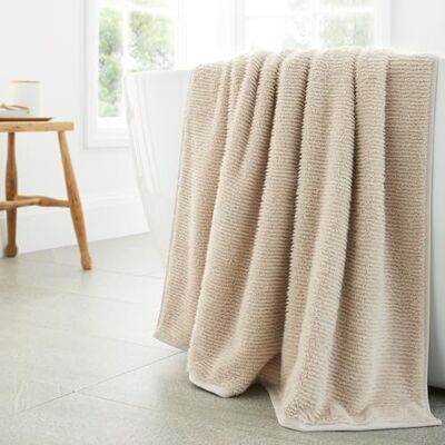 Bianca Soft Zero Twist Spa Cotton 70x127cm Bath Towel Natural Bianca Soft Zero Twist Spa Cotton 70x127cm Bath Towel Natural