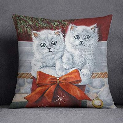 Bonamaison Decorative Cushion Cover, Cotton Polyester, Multicolor, 45X45 Bonamaison Decorative Cushion Cover, Cotton Polyester, Multicolor, 45X45
