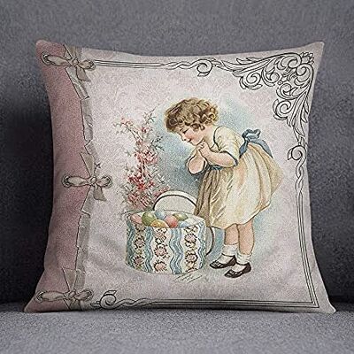 Bonamaison Decorative Cushion Cover, Cotton Polyester, Multicolor, 45X45 Bonamaison Decorative Cushion Cover, Cotton Polyester, Multicolor, 45X45