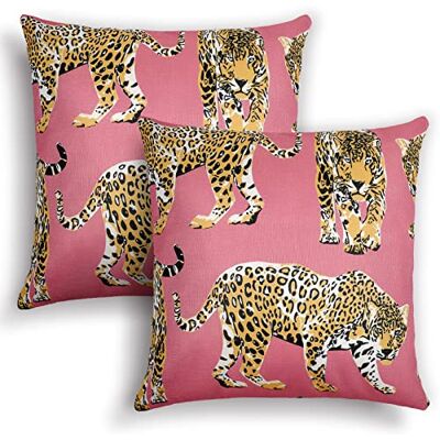 Buryeah Preppy Throw Pillow Covers Hot Pink Throw Pillow Fun Pillow Covers Leopard Print Cheetah Pillows Case for Preppy Stuff Room Decor, 18 x 18 Inch Buryeah Preppy Throw Pillow Covers Hot Pink Throw Pillow Fun Pillow Covers Leopard Print Cheetah Pillows Case for Preppy Stuff Room Decor, 18 x 18 Inch