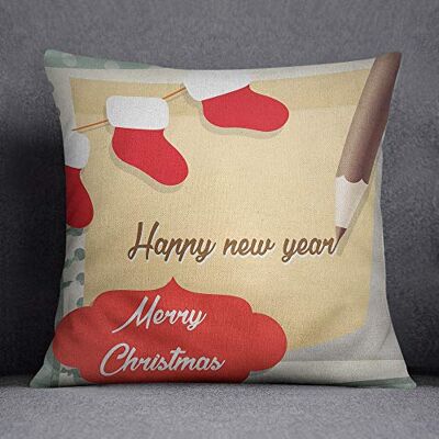 Bonamaison Decorative Cushion Cover, Cotton Polyester, Multicolor, 45x45 Bonamaison Decorative Cushion Cover, Cotton Polyester, Multicolor, 45x45