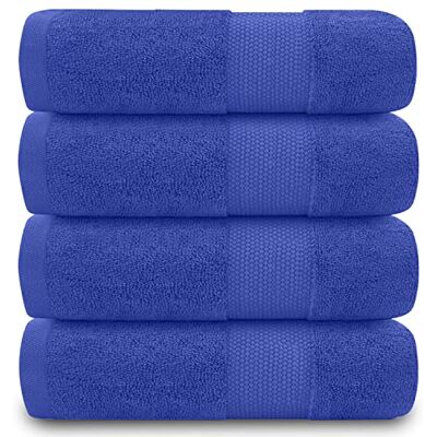 GC GAVENO CAVAILIA Gaveno Cavailia Egyptian Cotton Thick Absorbent 700 GSM Miami Hand Towel [ Pack of 4-Royal Blue (50x85 cm), 226383 GC GAVENO CAVAILIA Gaveno Cavailia Egyptian Cotton Thick Absorbent 700 GSM Miami Hand Towel [ Pack of 4-Royal Blue (50x85 cm), 226383