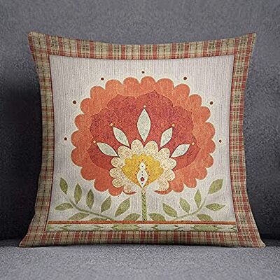 Bonamaison Decorative Cushion Cover, Cotton Polyester, Multicolor, 45X45 Bonamaison Decorative Cushion Cover, Cotton Polyester, Multicolor, 45X45