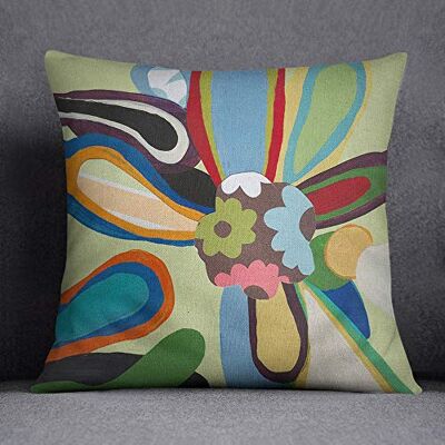 Bonamaison Decorative Cushion Cover, Cotton Polyester, Multicolor, 45x45 Bonamaison Decorative Cushion Cover, Cotton Polyester, Multicolor, 45x45