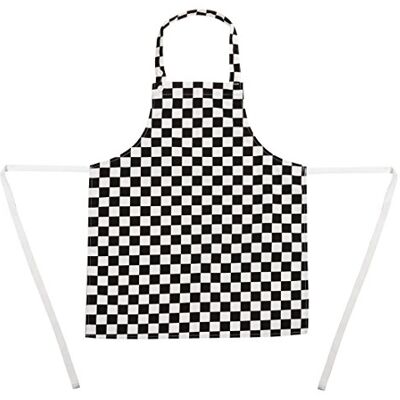 Whites Chefs Clothing Childrens Bib Apron, Black and White Check, One Size, Material: Polycotton, Kids Apron, Ages 5 to 12 years, Childs Cooking Apron, B357 Whites Chefs Clothing Childrens Bib Apron, Black and White Check, One Size, Material: Polycotton, Kids Apron, Ages 5 to 12 years, Childs Cooking Apron, B357